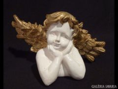 1305 G3 Kitárt szárnyú angyal könyöklő figura