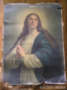 Nagy méretű antik Mária-kép