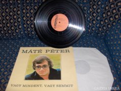 Máté Péter bakelit lemez - 1985