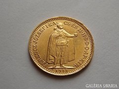 1913 Ferenc József arany 10 Korona  aUNC/EF RR!!!