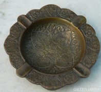 Old thick-walled heavy copper bowl - centerpiece