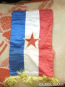 Jugoszláv asztali  zászló Tito idejéből!