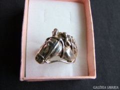 Sterling ezüst lovas gyűrű