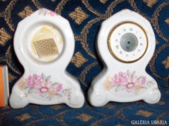 Mini porcelán óra ház - 2 db - együtt eladó
