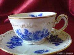 Zsolnay kék rózsás kávés csésze