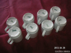 Zsolnay mokkás régi csészék, hibátlan állapotban  , A képpel  ellentétben  7 db csésze  van !