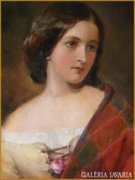 XIX.sz.-i Hölgy Portré csodás keretben