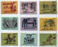 A tenisz története bélyegsor 1965