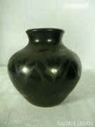 AB22 D2 Nádudvari fekete kis váza