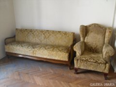 Antik kanapé két fotellal