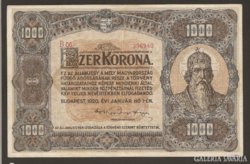 1000 Korona 1920 VF