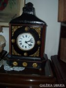 Antik kandalló óra Gustav Becker szerkezet