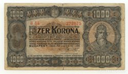 1923 1000 Korona