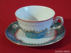 Zsolnay Pompadour csésze tányérral