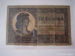 Ritka 10 korona 1919!!!