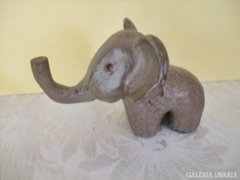 Ritka fémből készült régi elefánt szobor !