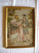 Antik goblein kép 28x38,5cm