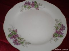 Szép ibolya mintás lapos tányér