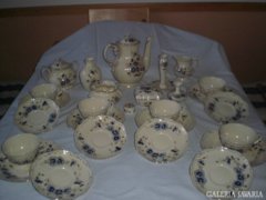 Zsolnay 6 szem. teás/kávés+süteményes+váza+gyertyatart