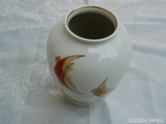 Wallendorf  -i kézi aranyfestéses halas álomszép váza