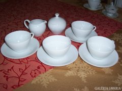 4 személyes, fehér Bavaria teás készlet