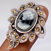 Különleges Viktoriánus ezüst gyűrű