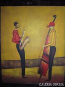 Jazz: Mondern festmény kerettel