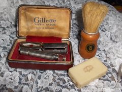 Retro "Gilette" borotva készlet