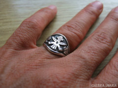 Indián stílusú ANTIKOLT ezüst gyűrű