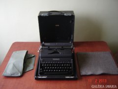 Hermes 2000 antik svájci írógép+táska, gyönyörű!