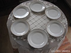 Kahla GDR aranyozott peremű porcelán tányérkészlet