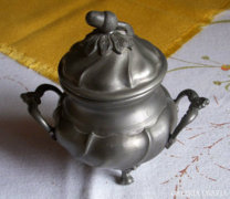 Very beautiful antique tin candy holder