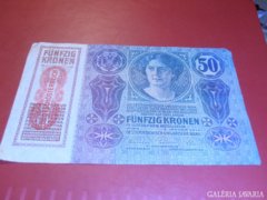 50 Korona 1915  DÖ  bélyegzett  