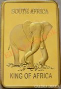 Elefántos Krügerrand arany tömb REPLIKA