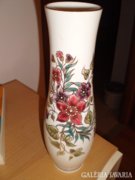 Zsolnay váza 25 cm magas, virágos