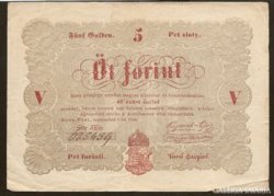 5 Forint 1848 tégla vörös 