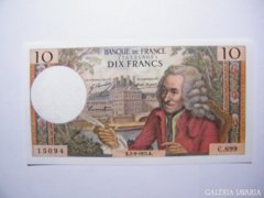 Ritka 10 frank Franciaország 1971 aUNC