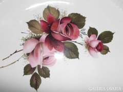 "Sarreguemines" rózsás tányér 3db.Ibolyának