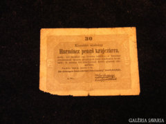 Harmincz pengő krajczárra 1849