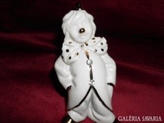 Porcelán bohóc figura swarovski kristállyal.