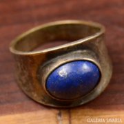 Régi ezüst gyűrű lápisz lazulival