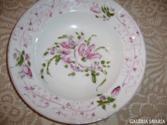 2 db. falra akasztható antik tányér.(  porcelán és kerámia )
