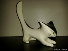Art Deco porcelán macska