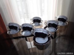 Zsolnay Pompadur III leveses csészék