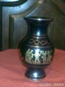 Antik kis váza 24 karátos aronyozással