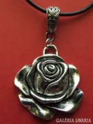 Gyönyörű rózsa alakú tibeti ezüst nyaklánc