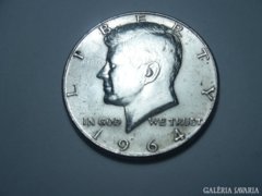 1964-es féldollár, ezüst!!