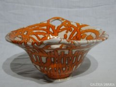 3988 Narancs színű Gorka kínáló asztalközép