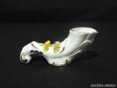 0770 Régi jelzett porcelán virágtartó váza