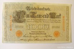 Ritka aUnc 1000 Márka Birodalmi Németország 1910!!
